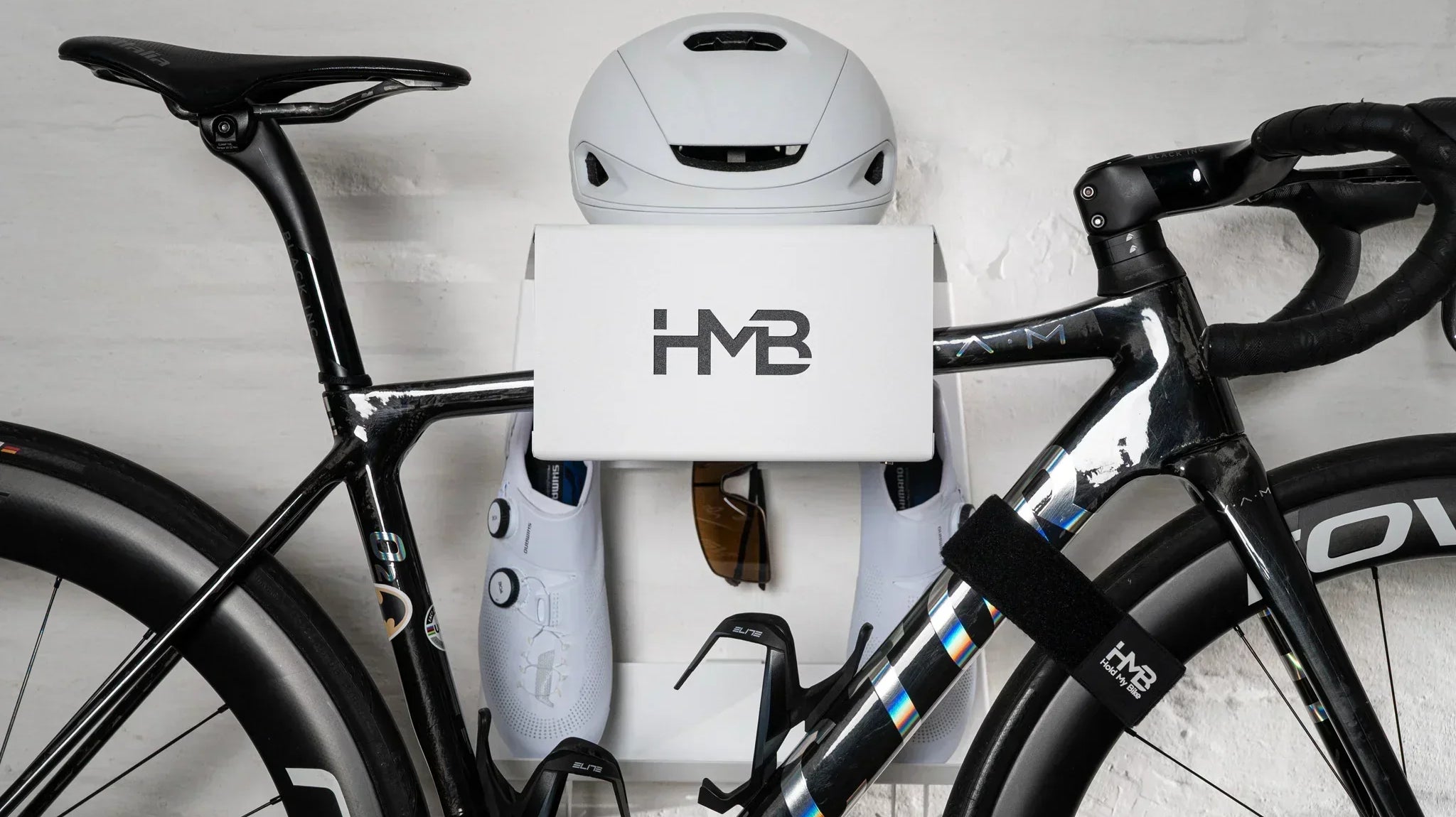 How to hang a bike with a sloping top tube so it sits level