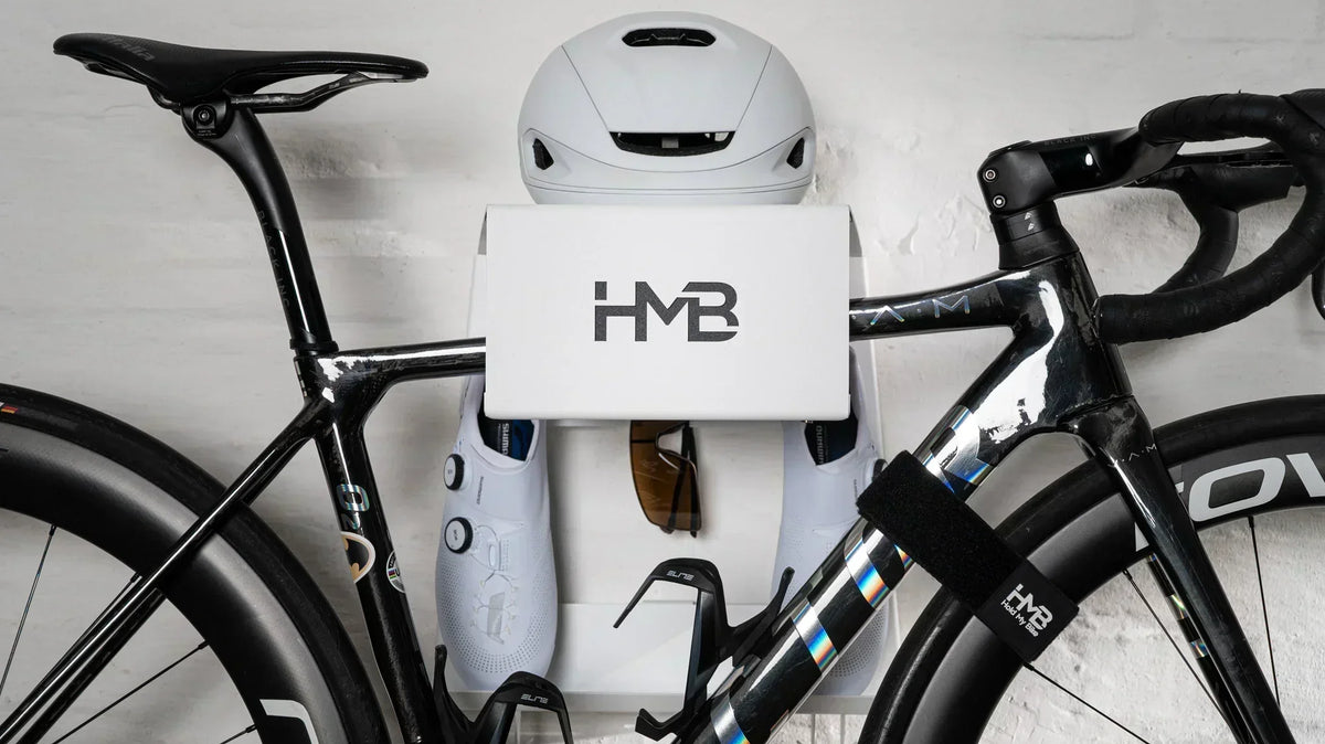 How to hang a bike with a sloping top tube so it sits level