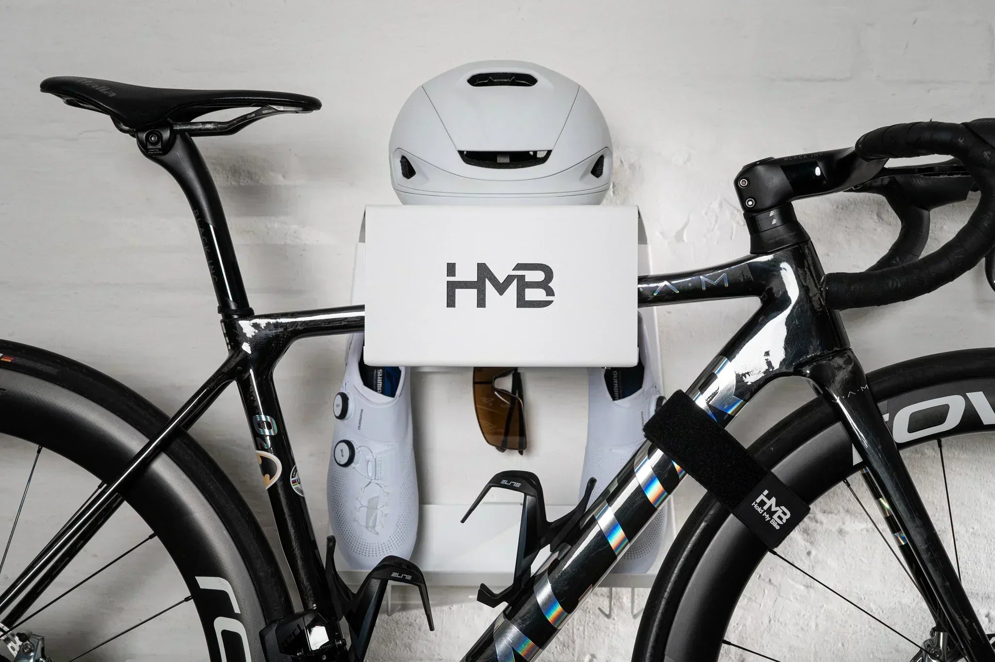 How to hang a bike with a sloping top tube so it sits level